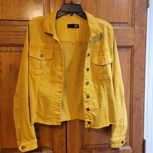 Kut from the Kloth Mustard Jean Jacket - XL